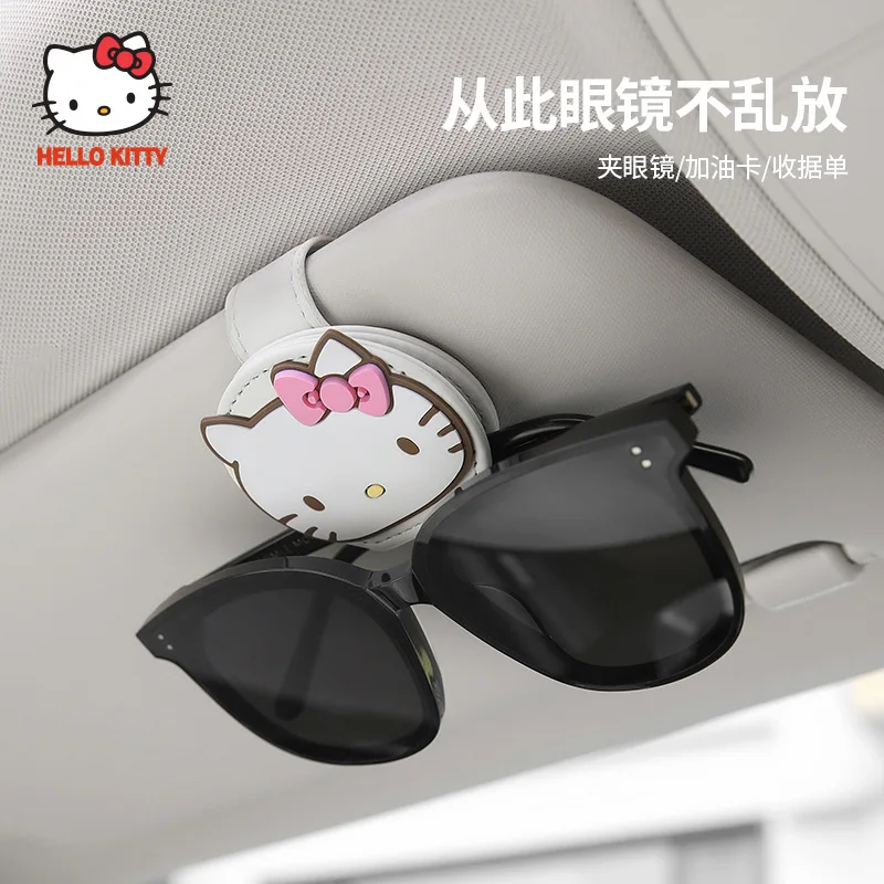 Hello Kitty on the Go! Leather Car Visor Clip for Glasses & Sunglasses