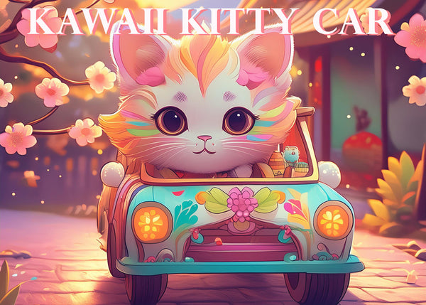 Kawaii Kitty Car