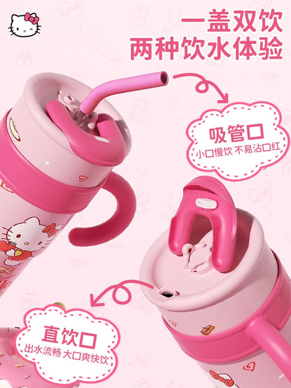 Hello Kitty & Friends Thermos Cup: 2 Sizes! Keeps Drinks Hot or Cold with Kawaii Style